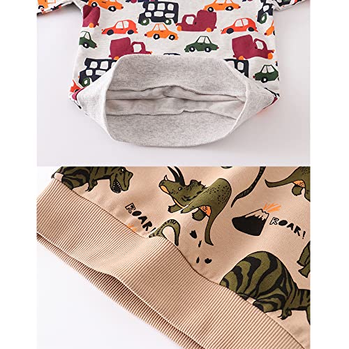 Image of Toddler Boys Crewneck Sweatshirt, Cotton Long-Sleeve Pullover Cartoon Print