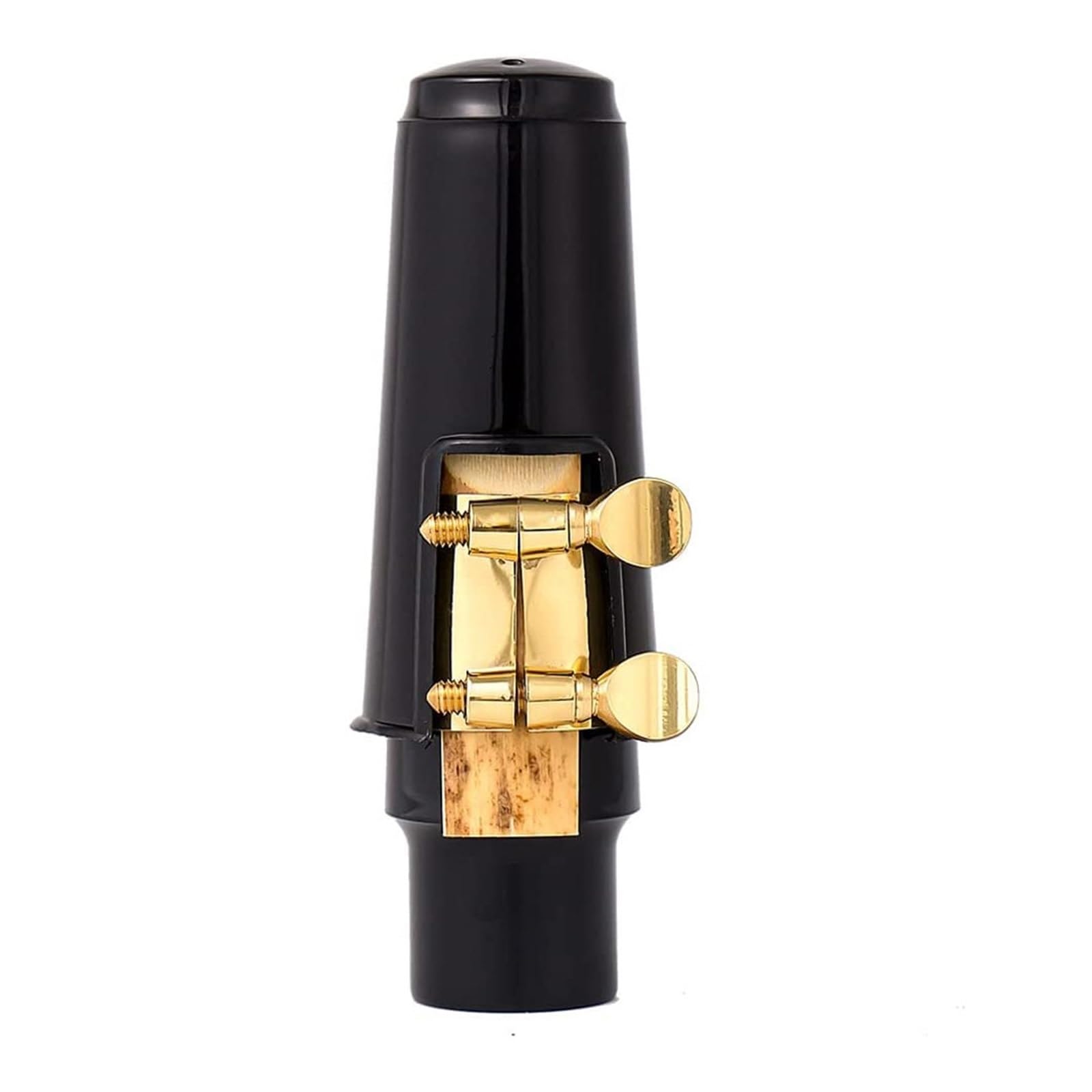 Akcesoria Do Instrumentów Saksofonu Zestaw Ustników Do Saksofonu Altowego Z Nasadką Zaciskową Ustnika Stroiki Podkładki Pod Zęby Akcesoria Do Instrumentów Dętych (Color : Bk)