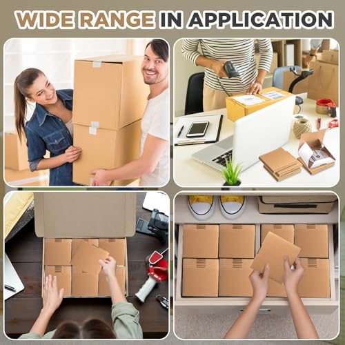 Image of Fuyoooo 50 Pcs 5 5 /8 inchl x 5 inchw x 7 /16 inchh Cd Mailer Box Cd Shipping Boxes Corrugated Mailing Bags for Moving, Shipping, Storage, or Small Business Packaging (Brown)
