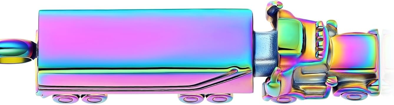 Urn Necklace for Ashes for Men Truck Cremation Jewelry Adults Stainless Steel 18 Wheeler Semi Truck Keepsake Urn Pendant Ashes Memorial Necklaces Jewelry Locket Gifts - Image 9