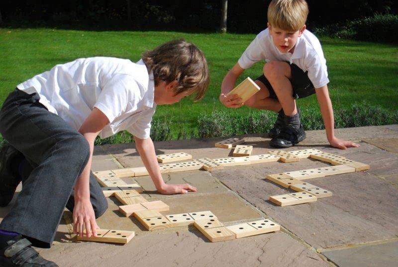 TickiT 74770 Wooden Dominoes Set, Black, 15cm x 7.5cm x 1.5cm - Image 4
