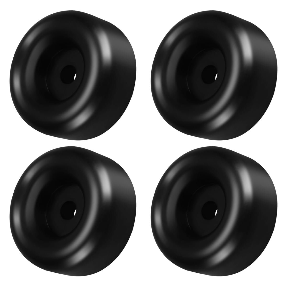 4 Pack Trailer Ramp Door Gate Bumper 2.5" Round Rubber Bumpers Stops Heavy Duty Compatible with Truck Cargo Hatch