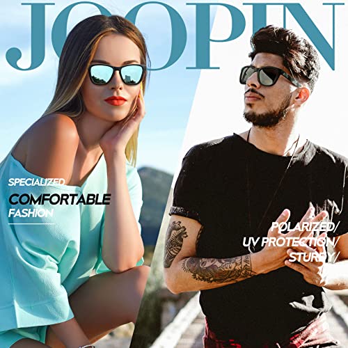 Image of Joopin Polarized Sunglasses Men Women UV400 Protection, Big Chunky Square Sun Glasses, Designer Shades Retro Sunnies Driving