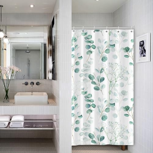 ASDCXZ Eucalyptus Leaves Shower Curtain 90x180 cm - Image 2