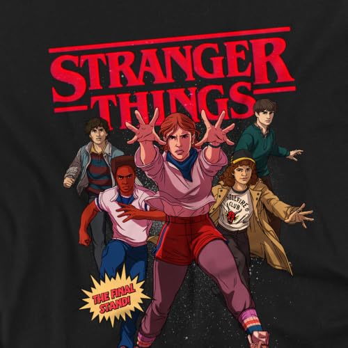 Sudadera de Stranger Things para niños color negro modelo Final Stand Comic 3