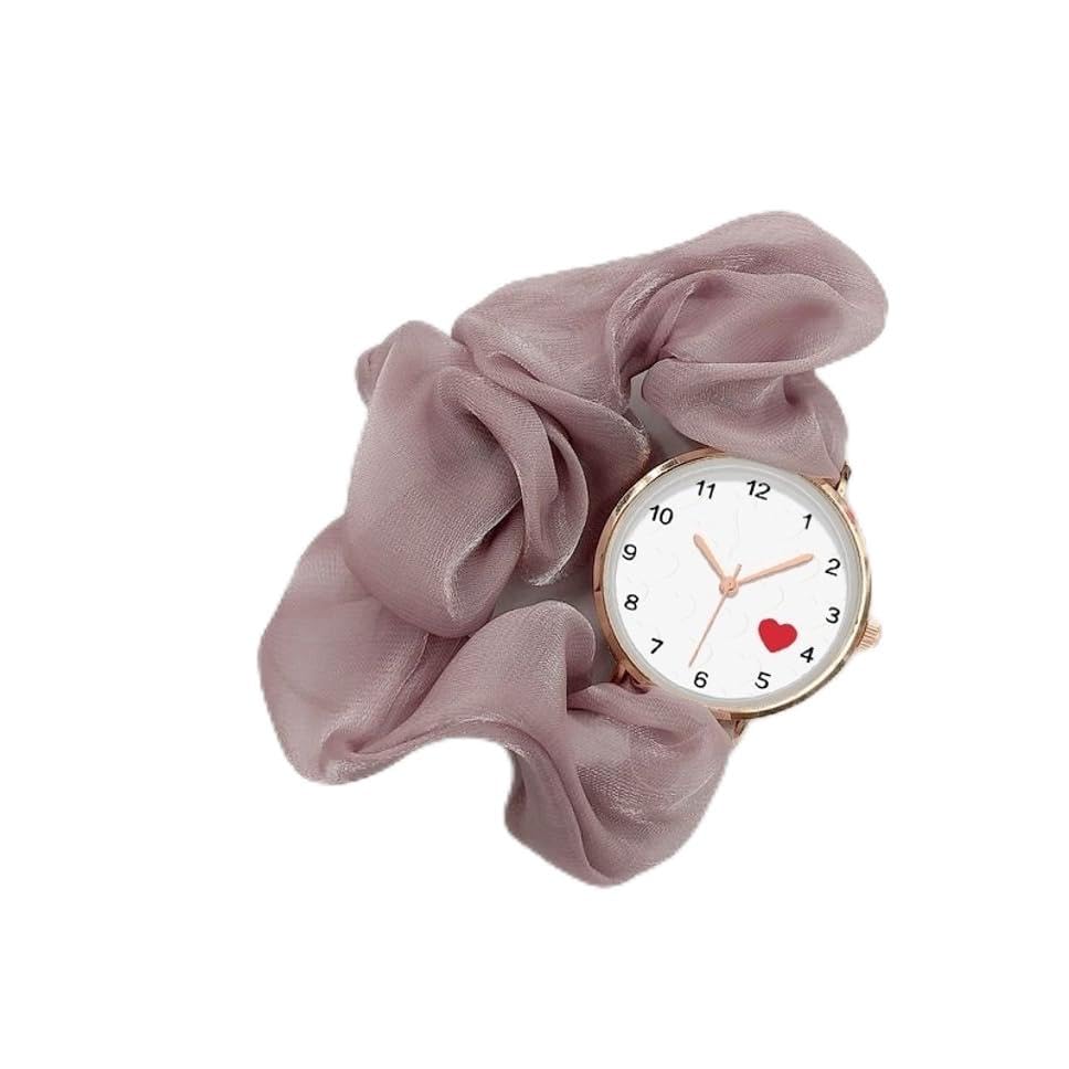 Korean Style Fashion scrunchies watchcasual Analog watches133 (B0CW5XVMMT) Amazon Price History, Amazon Price Tracker