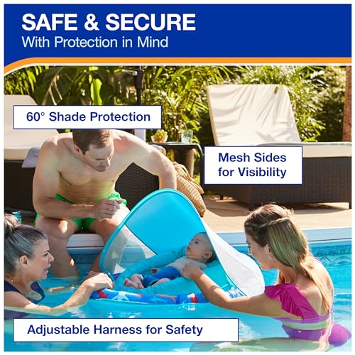 SwimWays Infant Spring Float with Canopy for Kids 3-9 Months - image 4