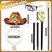 Yahenda 4 Pcs Halloween Pimp Costume Accessories Include Tiger Print Hat Dollar Scepter Pimp Cane Dollar Necklace Retro Sunglasses for Men Women 80s 90s Halloween Dress up Parties