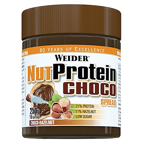 Preisvergleich Produktbild Weider Nut Protein Choco Spread 12x250g; Eiweiss-Haselnuss Aufstrich