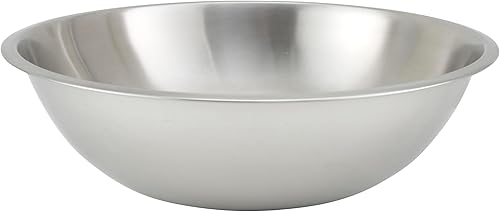Miniatura 2 de Winco - Cuencos para mezclar de peso estándar, de acero inoxidable, acabado de espejo