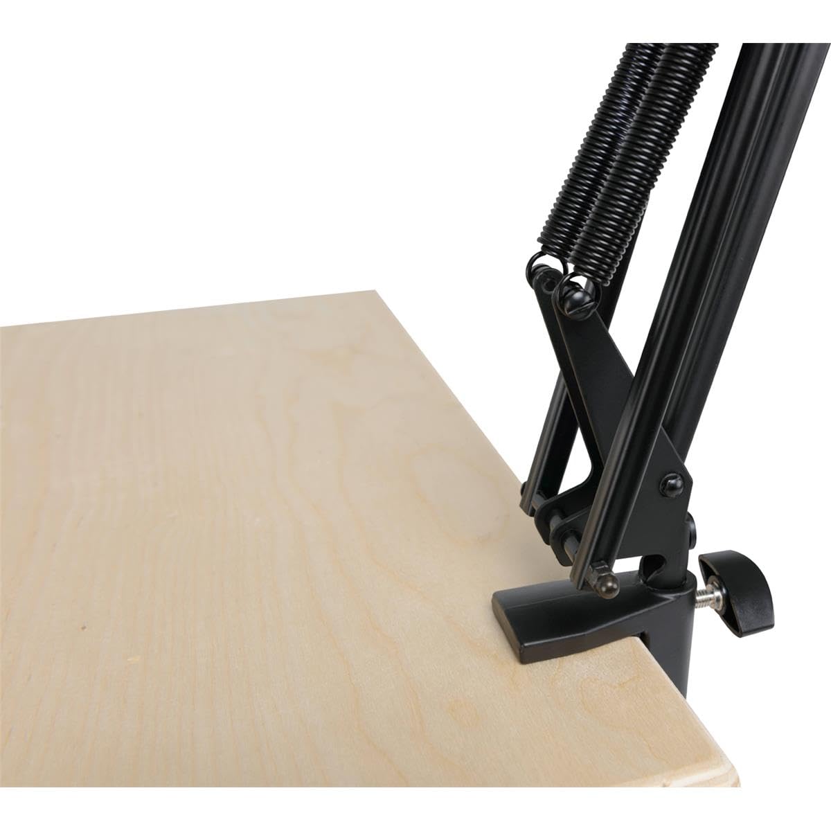 Mackie DB-100 Mikrofonarm mit Tischhalterung und Klettstreifen zur Kabelführung