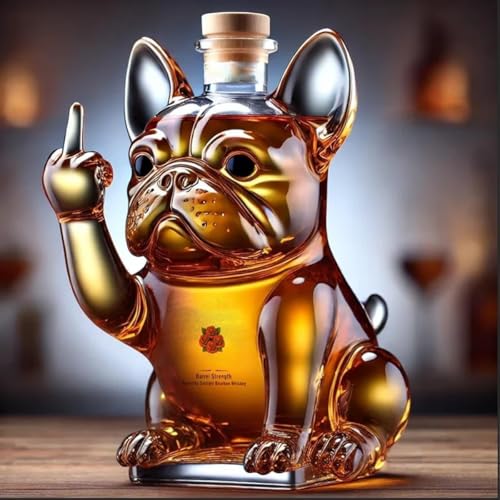 新しい 動物デザイン 威士忌醒酒器 グラスボトル ワインデカンタ おしゃれ ギフト プレゼント (A)