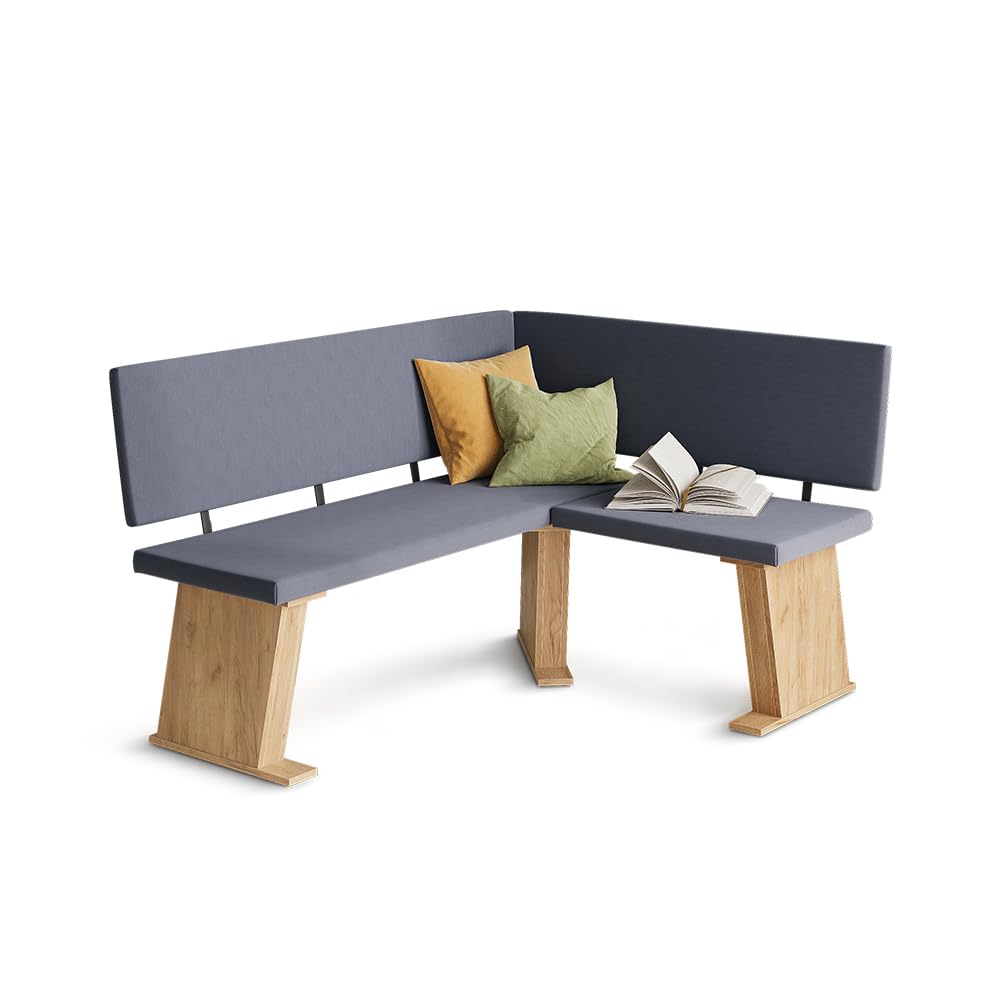 Vicco Ławka narożna do jadalni "Rivon", Dąb goldkraft/Antracyt 150 x 120 cm