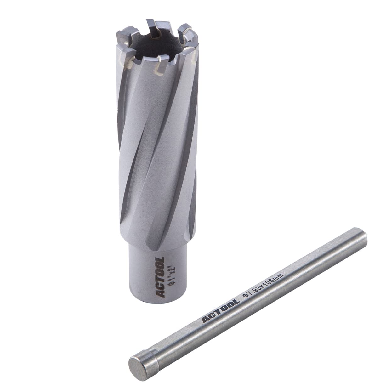 ACTOOL 1" Diameter X 2" Depth Carbide Tipped Annular Cutter With 3/4" Weldon Shank - View #4