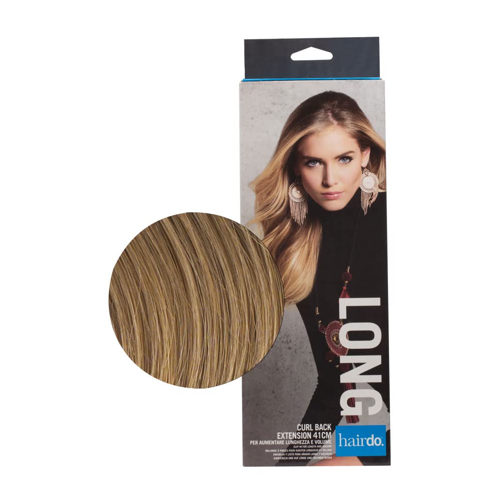 HairDo Curl Back Extension Biondo Scuro 41cm - extension onde e scalatura naturale