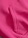 SHENHE Women's Casual Long Sleeve Zip Up Hoodie Jacket Drop Shoulder Preppy Sweatshirt Crop Tops Hot Pink X-Small