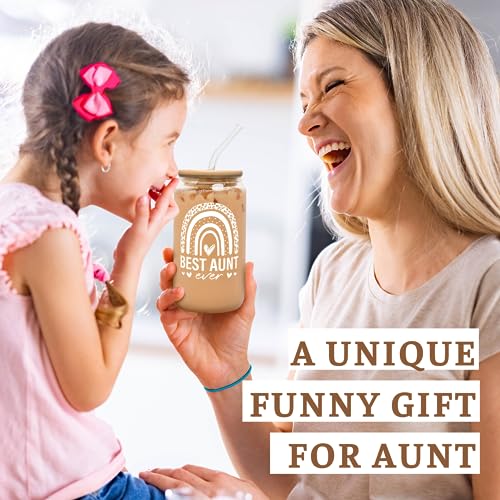 Aunt-Gifts-Auntie-Gifts-from-Niece-Nephew-Birthday-Mothers-Day-Christmas-Gift-for-Auntie-Aunty-Gift-for-New-Aunts-To-Be-Aunts-16-Oz-2-sided-Can-Glass Aunt Gifts Auntie Gifts from Niece Nephew Birthday Mothers Day Christmas Gift for Auntie Aunty Gift for New Aunts To Be Aunts 16 Oz 2 sided Can Glass