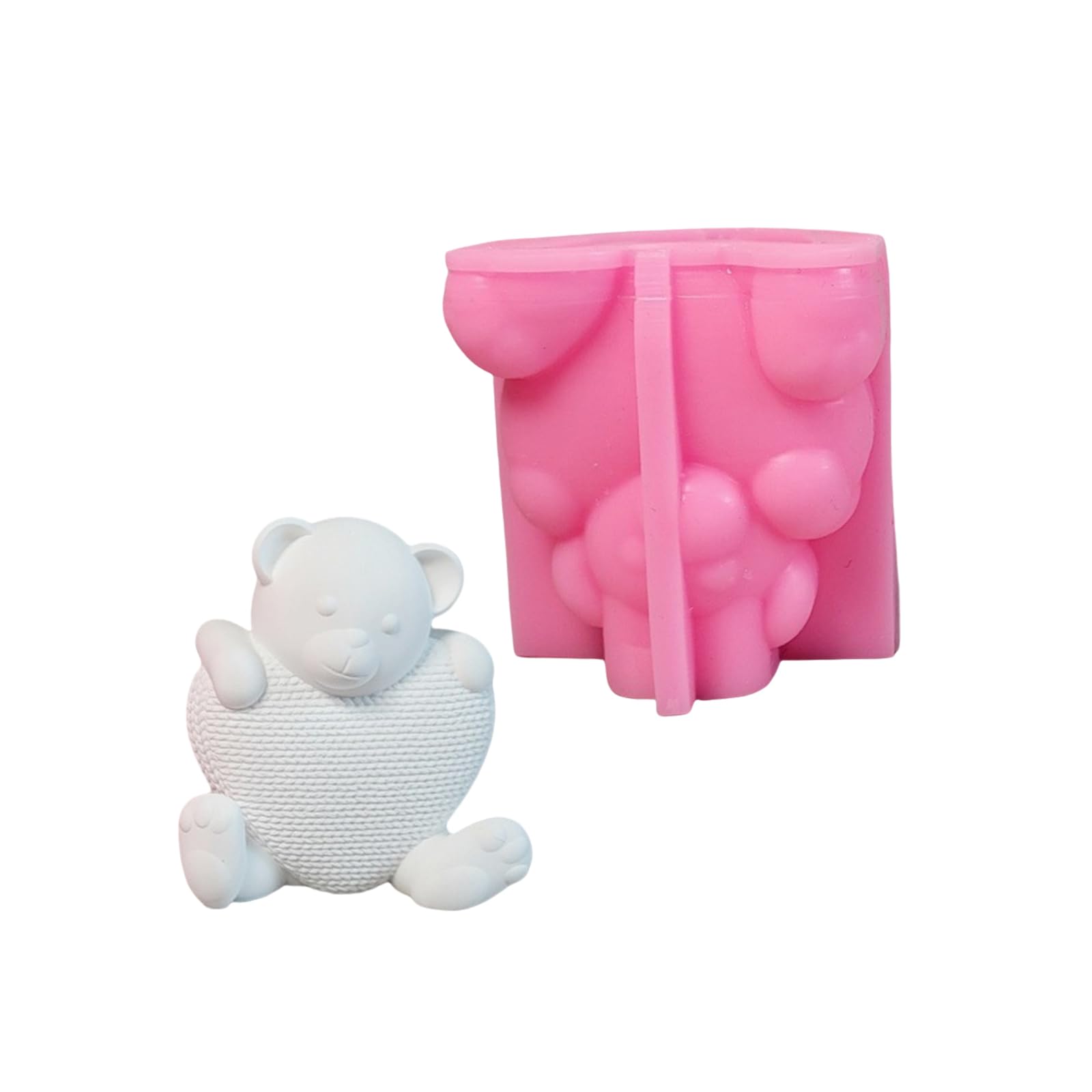 Nucelit Bear Silicone Molds Silicone Soap Molds for Soap Fondant Epoxy Resin Craft Mold