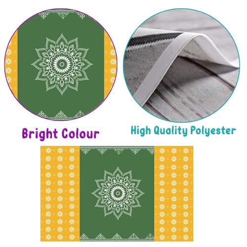 Image of Party Propz Traditional Backdrop Decoration Cloth - 1Pc Ganpati Decoration Setup for Home, Backdrop Cloth Decorations for Pooja, Varamahalakshmi Decorative Items, Krishna Janmashtami, Annaprasana