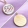 Melix Home America 250 Merchandise Double Sided Pendant Necklace, Patriotic USA Jewelry, 1776–2026 Anniversary Pendant Gift for Women #5