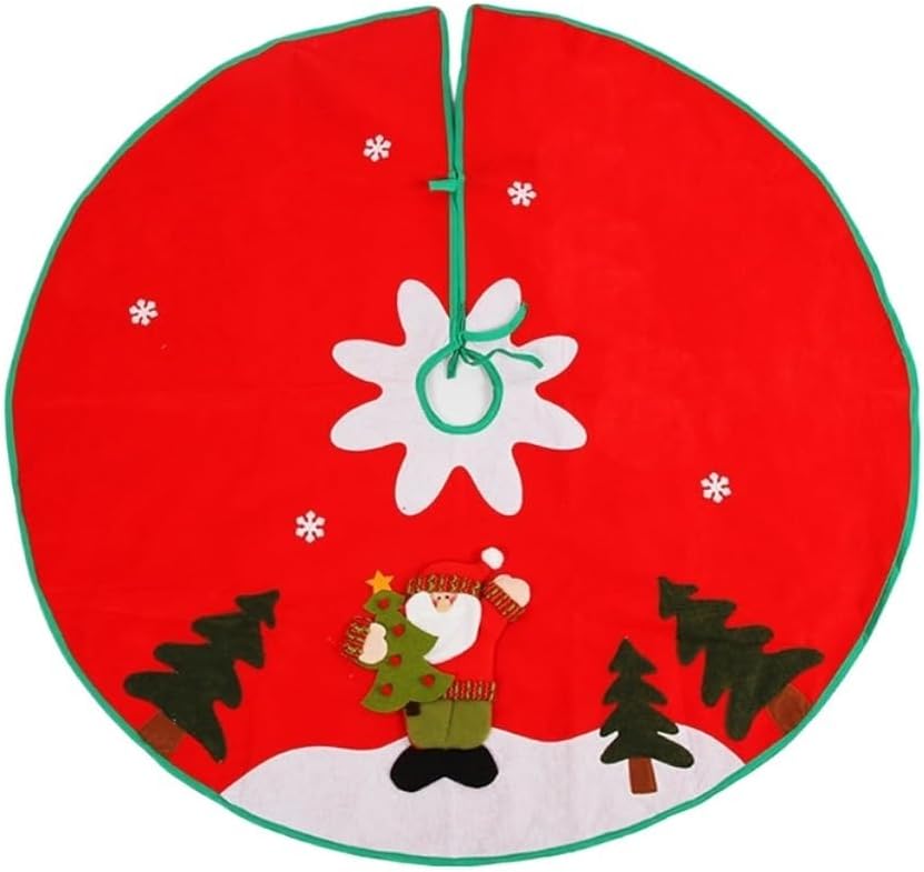 Tree Skirt Christmas Christmas Tree Skirt Three-Dimensional Snowman Old Man Christmas Tree Skirt Christmas Decoration Tree Mat Christmas Tree Skirts(A)