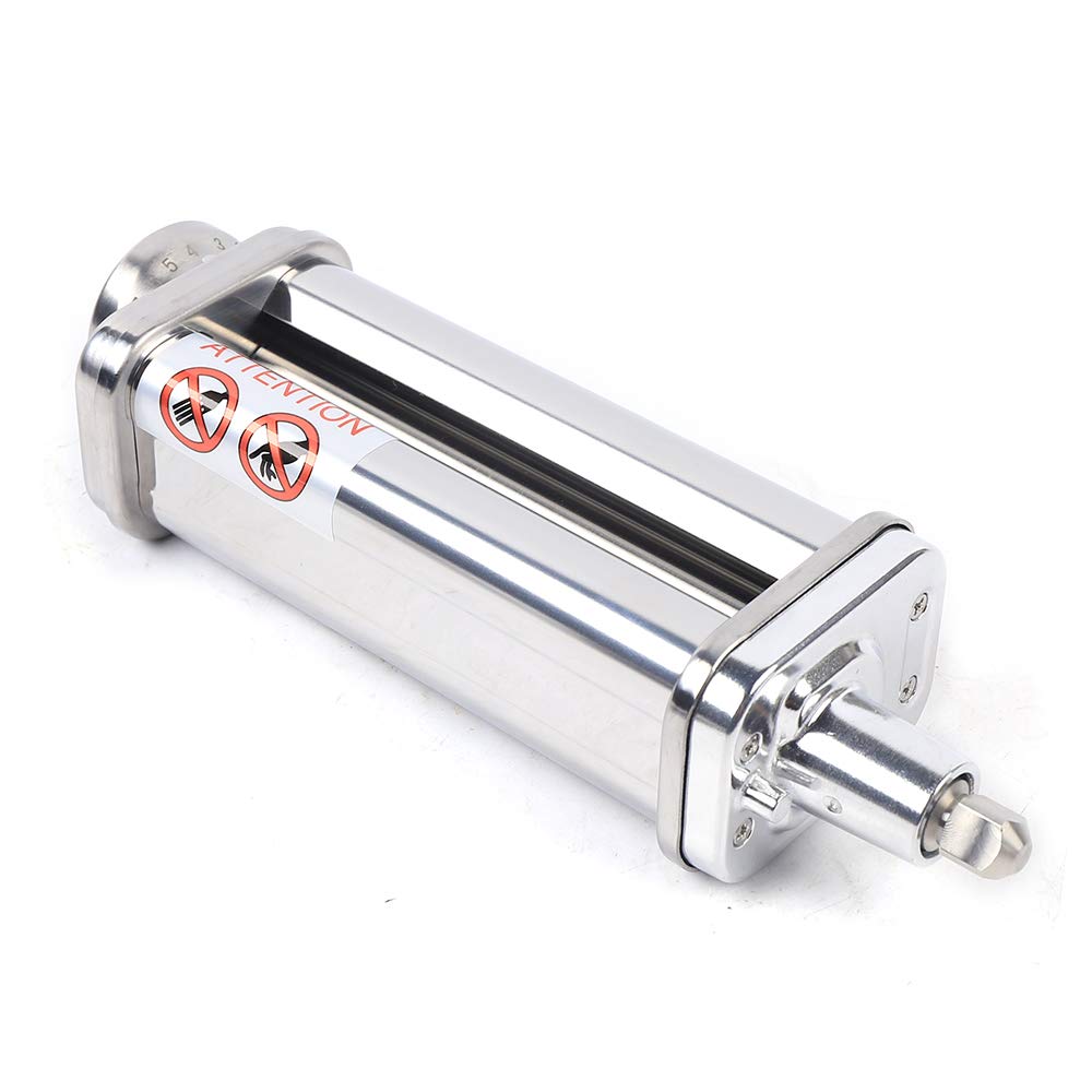 Máquina para hacer pasta de acero inoxidable fresca, manual, cortador de pasta con abrazadera para espaguetis fideos lasaña mejor máquina de pasta fideos