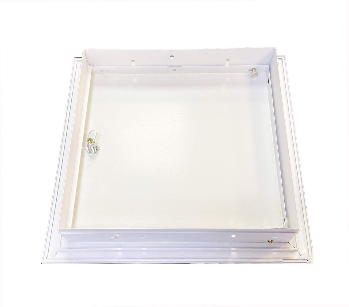 Metal Access Panel Inspection Door with Picture Frame Gloss White, Conceals Pipe, Meters, Wires, Fuse, Plasterboard Cover Box - Image 2