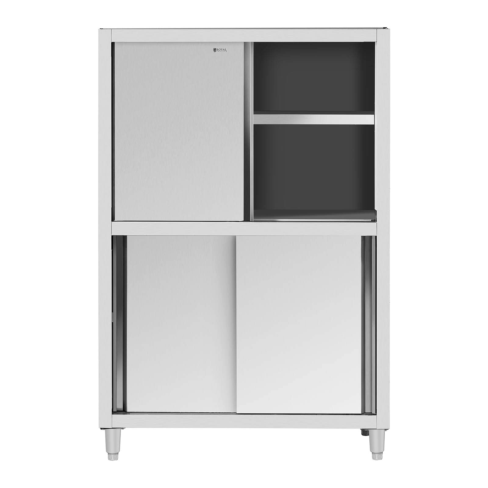 Royal Catering Armadio alto RCDC-120 in acciaio inox 1200 x 500 x 1800 mm