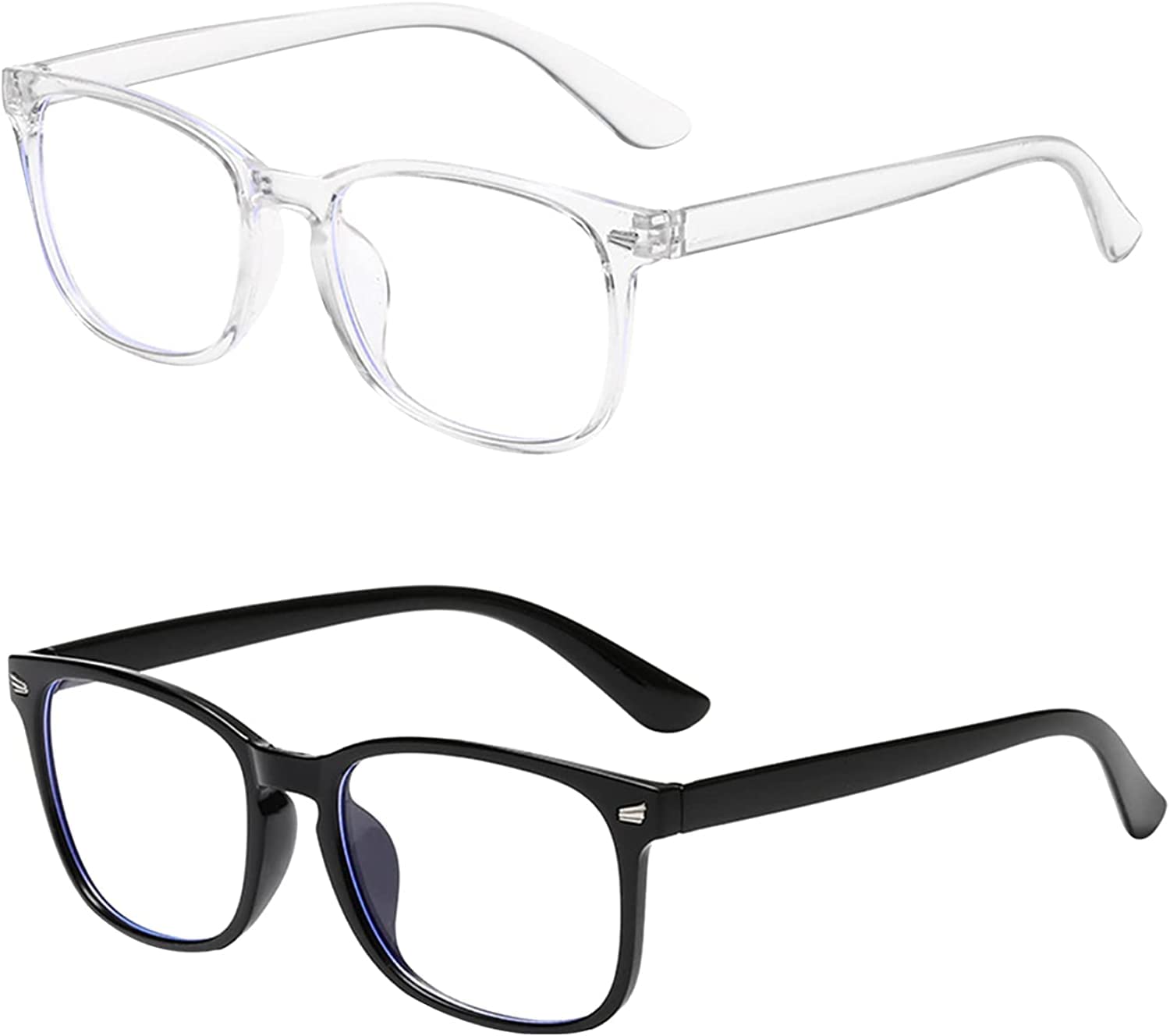Roontin 2 PCS lue Light Blocking Glasses
