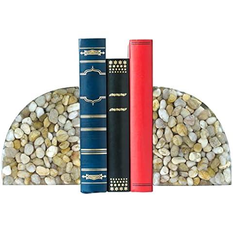 OYAMIHUI Handcrafted Natural Stone Bookends Cover