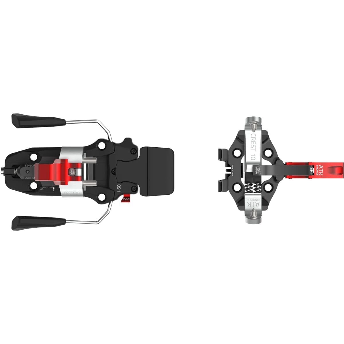 ATK Bindings Crest 10 Tourenbindung, Black-White-red, 86mm