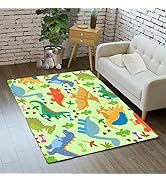 Cartoon Dinosaur Area Rugs Lovely Dinosaur Carpet Rugs for Boys Kids Green Cute Animal Patterns C...
