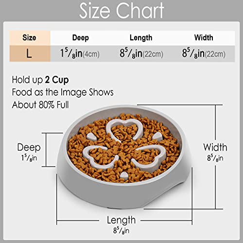 Superdesign Slow Feeder Dog Bowl Cat Bowl 2 Cup Slow Feeding Dog Bowl For Small Medium Breed Anti Gulping Healthy Eating Interactive Bloat Stop Fun Alternative Non Slip Puzzle Dog Food Bowl, #TOP4