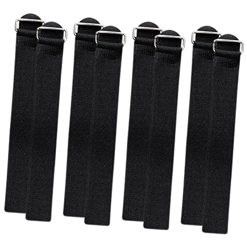 COSMEVIVI 4pairs - Ice Grippers for Shoes Crampons Strap for Climbing Non- Traction for Hiking Safety Compatible All Shoe Types