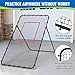 Oswerpon Volleyball Rebounder Net 7x4 FT, 5-Angle Adjustable Bounce Back Net, Steel Frame & PE Training Net for Volleying/Spiking, Rust-Resistant & Durable – w/Travel Bag for All Ages, Black, 2 NETS