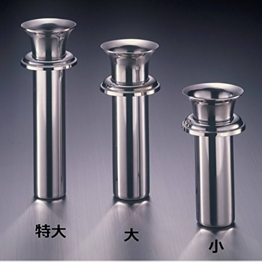 ②ステンレス 花筒 6本セット 花屋 花器 花瓶 ②ステンレス 花筒 6本セット 花屋 花器 花瓶 お墓の花立て用 ステンレス