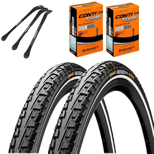 2er Set Continental Reifen Ride Tour Schwarz Reflex 28 Zoll x 1,75 (47-622)...