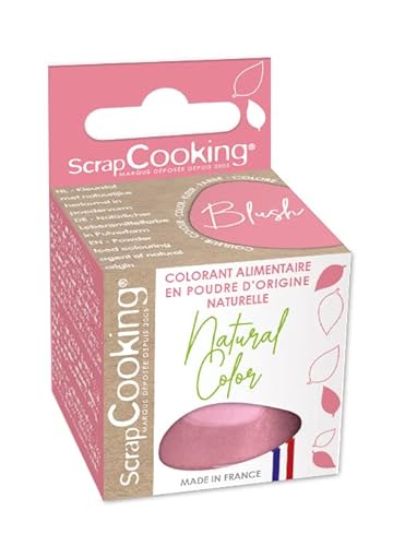 Colorant en poudre d'origine naturelle Blush 10g - Colorant Pâtisserie Cuisine Gateaux Biscuits Glaces Rose Fichsia Pale