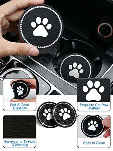 2PCS Portavasos de Gato para Auto en Silicona Antideslizante miniatura 2