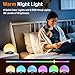 Sunrise Alarm Clock White Noise Sound Machine with 25 Soothing Sounds, 17 Night Lights, Bluetooth Speaker, Wake Up Light Alarm Clock for Bedrooms, Heavy Sleepers, Ideal Gift for Baby, Kids, Seniors