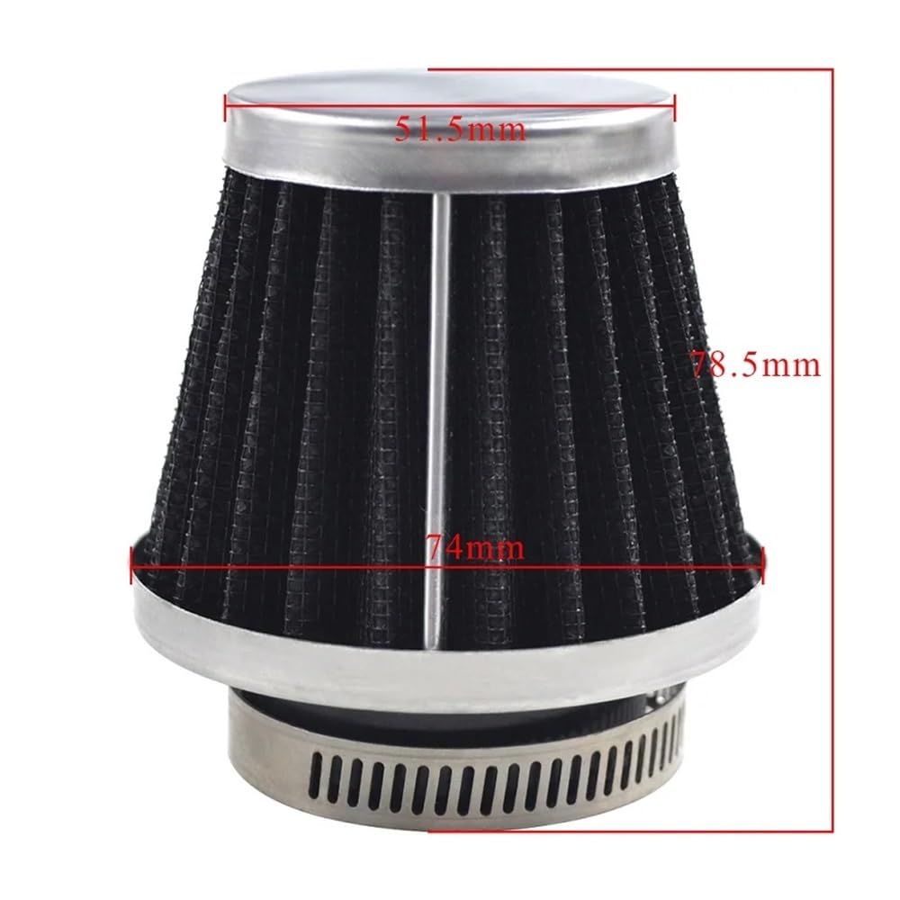 Limpiador Para Admisión De Motocicleta, Filtro De Aire De 42mm, Limpiador De Filtro De Aire De Motocicleta, Reemplazo De Limpiador Filtro Aire Moto