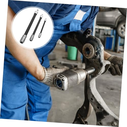 Rallonge de clé flexible en acier noir, extension douille pour mécanique et serrage difficile - 6