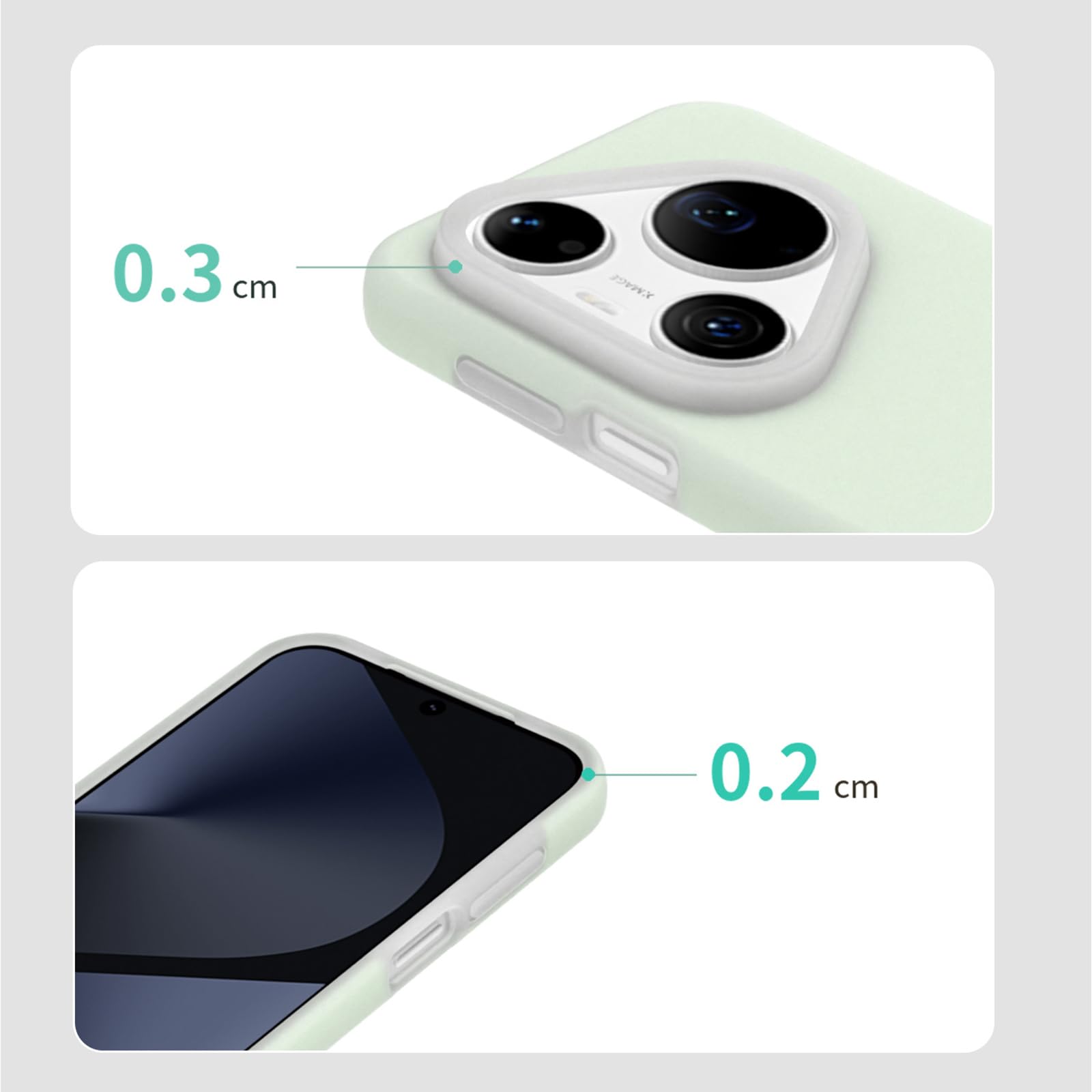 Sottile Custodia per Huawei Pura 90 PRO Max/90 Pro/90, Morbido Silicone Liquido Antiscivolo Caso con Fotocamera Protezione Cover,Grigio,90