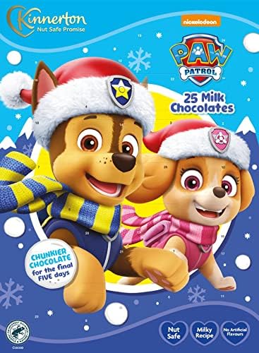 Calendario de adviento de chocolatinas Paw Patrol