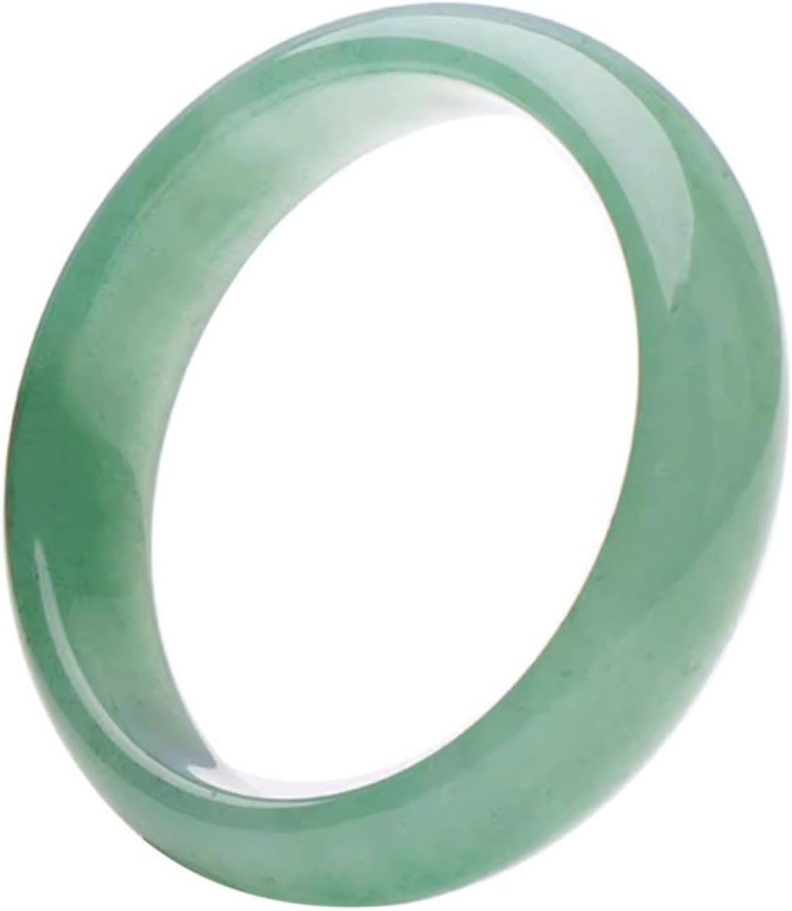 Natural Dongling Gemstone Bracelet for Women Bangle - Flat Slab Spinach Green Design, Ideal for Wife's Birthday Gift