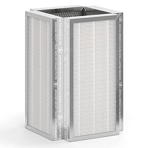 Medify MA-50 Genuine Replacement Filter for Allergens, Smoke, Wildfires, Dust, Odors, Pollen, Pet Dander | 3 in 1 with Pre-filter, True HEPA H13 and Activated Carbon for 99.9% Removal | 2-Pack by Medify Air - Used condition - US$81.06