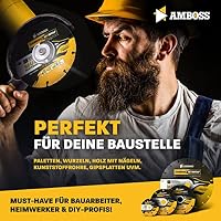 Amboss Carbide Wolf Ø 125mm - Multi Hartmetall Trennscheibe für Winkelschleifer (Flex,Bosch uva) - Holz (mit Nägeln), Kunststoff, Plastik, Gips - Holztrennscheibe, Universal Sägeblatt, Speedcutter – Ansicht 5