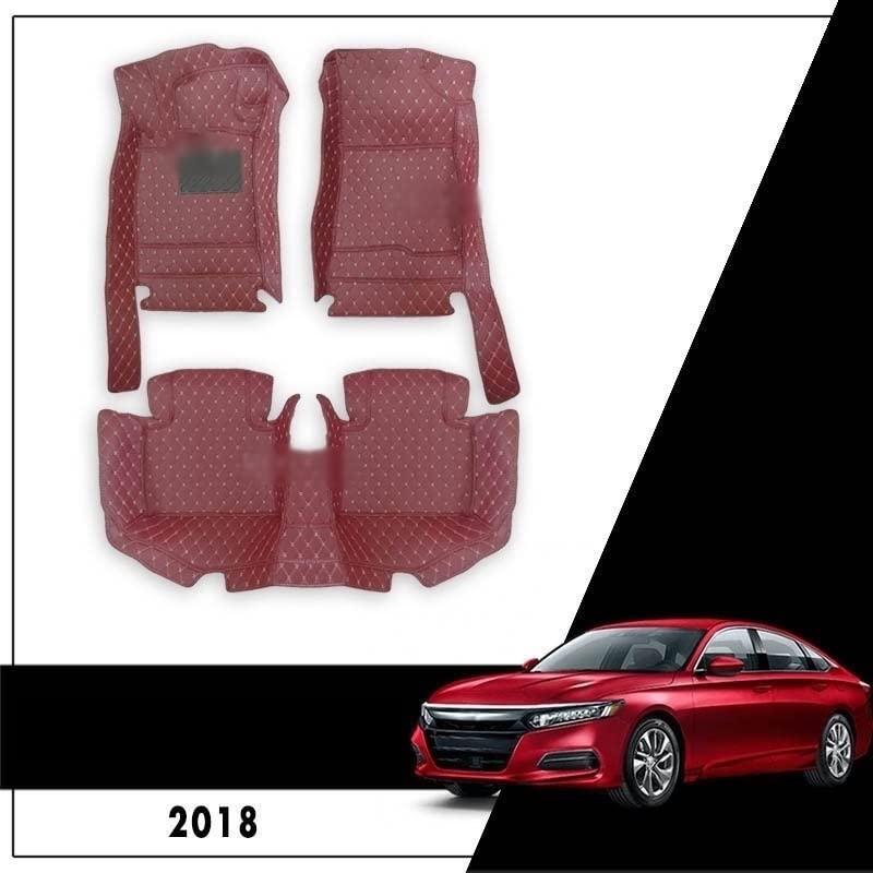 Tapis de sol pour Accord X (2018-2020) | Version LHD 3 pièces rouge