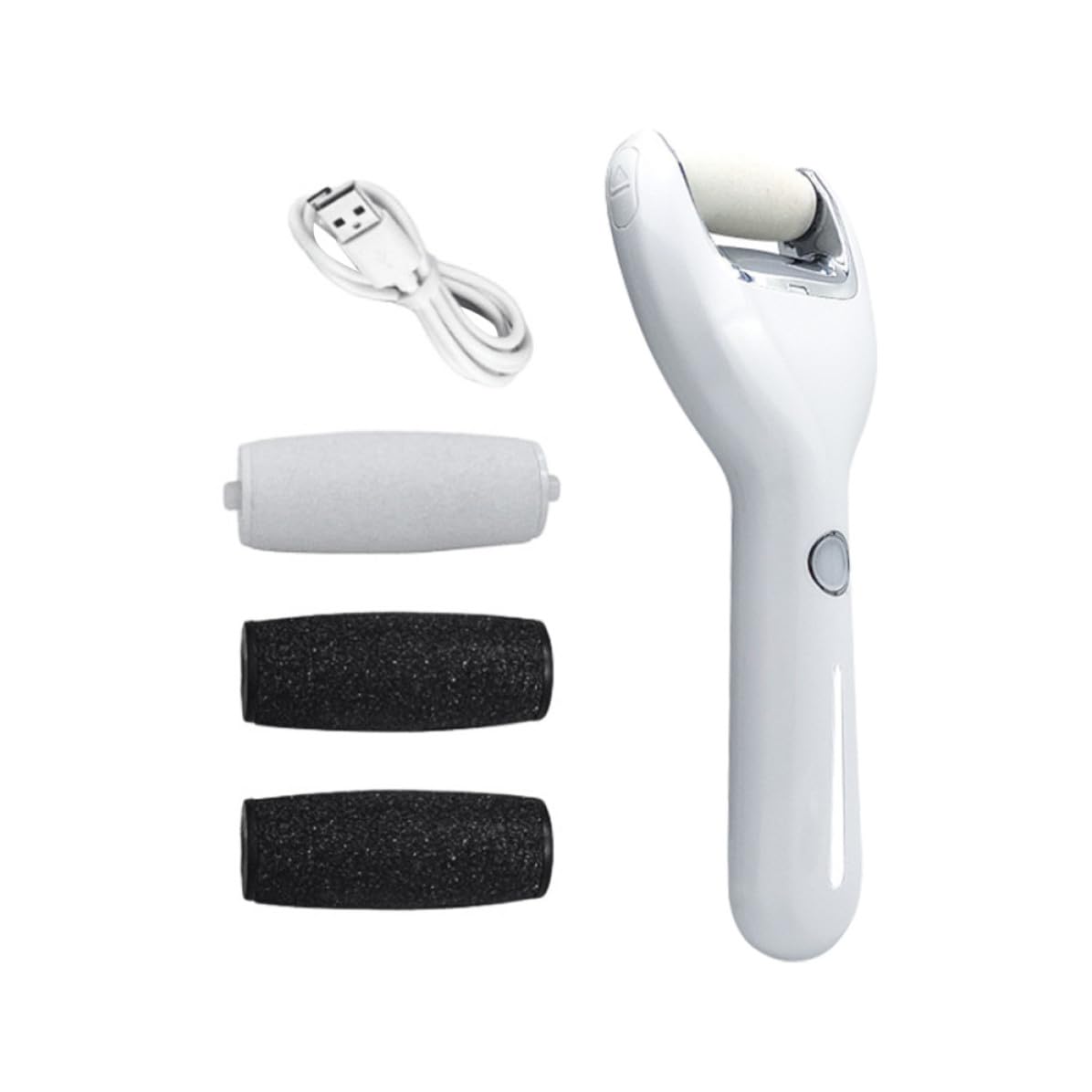 Ponceuse Pied Électrique 2000mah en Abs, Outil de Pédicure Blanc