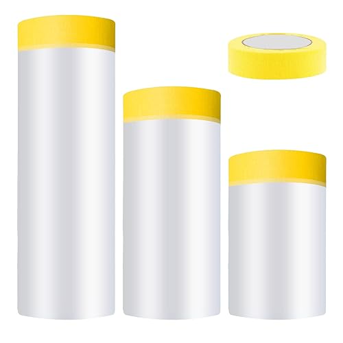 Papel de enmascarar, 59, 43, 22 pulgadas, 3 tamaños, 66 pies de largo por rollo, cinta y cortina para cubierta de pintura automotriz, suministros de